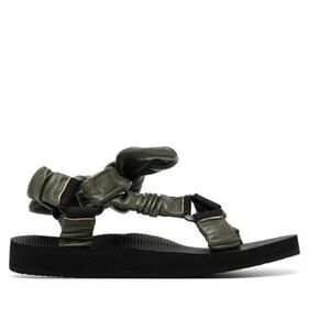 ARIZONA LOVE Womens Trekky Leather Sandals Size 41/US 11 Khaki Read Description